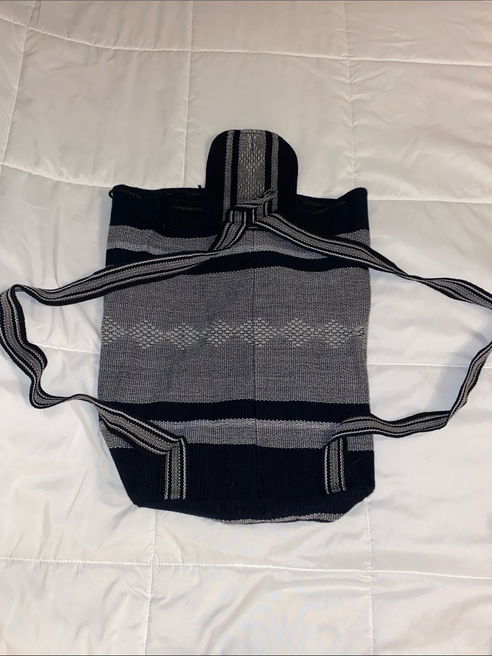 NFL Dallas Cowboys Navy and Gray Knit Tote - Picture 3 of 3